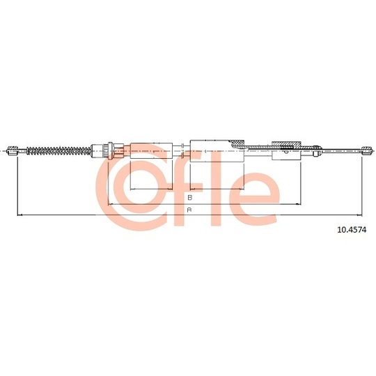 10.4574 - Cable, parking brake 