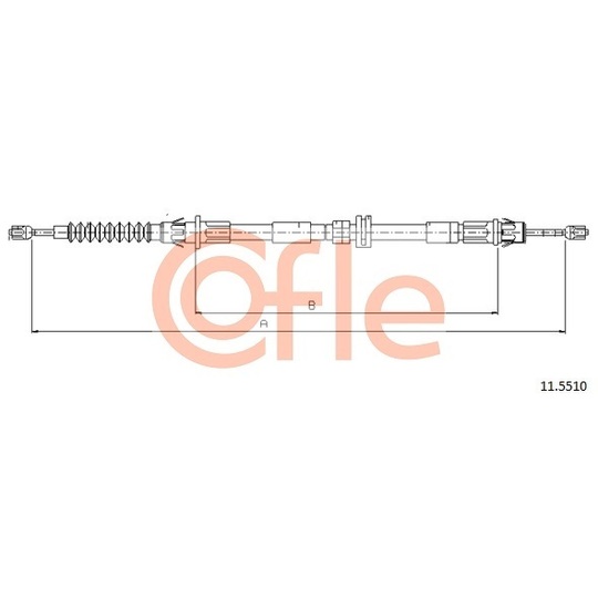 11.5510 - Cable, parking brake 