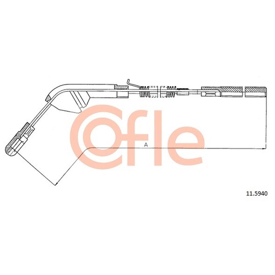 11.5940 - Cable, parking brake 