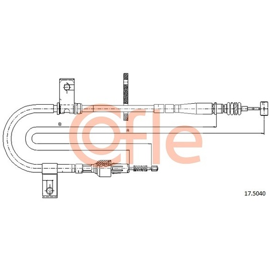 17.5040 - Cable, parking brake 