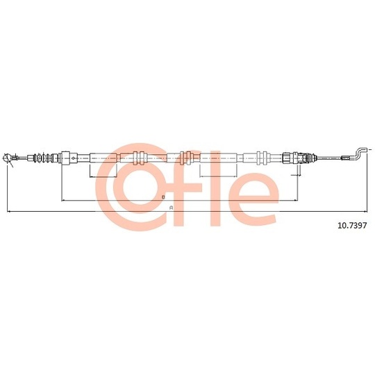 10.7397 - Cable, parking brake 