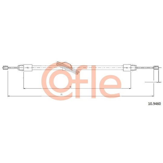 10.9460 - Cable, parking brake 