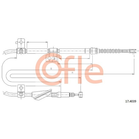 17.4039 - Cable, parking brake 