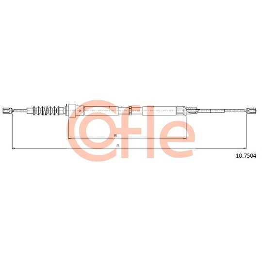 10.7504 - Cable, parking brake 