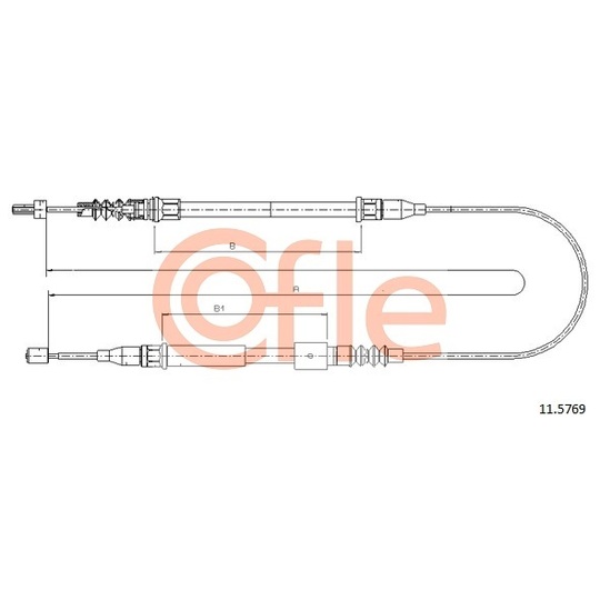11.5769 - Cable, parking brake 
