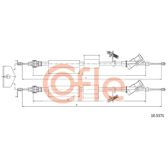 10.5371 - Cable, parking brake 