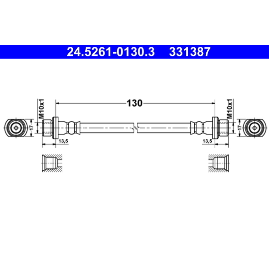 24.5261-0130.3 - Brake Hose 