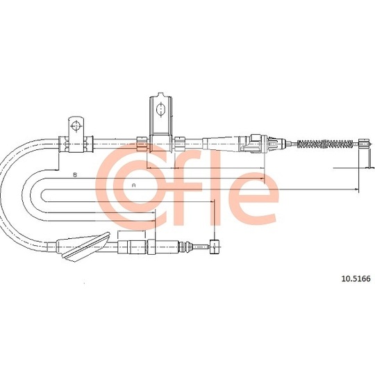 10.5166 - Cable, parking brake 