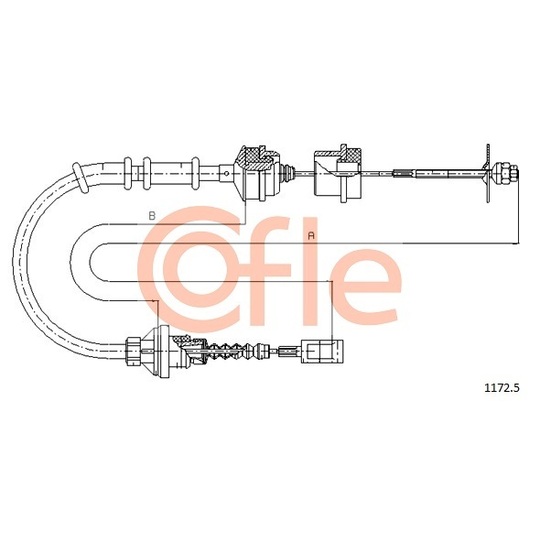 1172.5 - Clutch Cable 