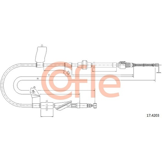 17.4203 - Cable, parking brake 