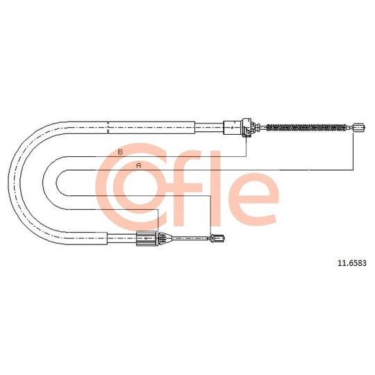 11.6583 - Cable, parking brake 