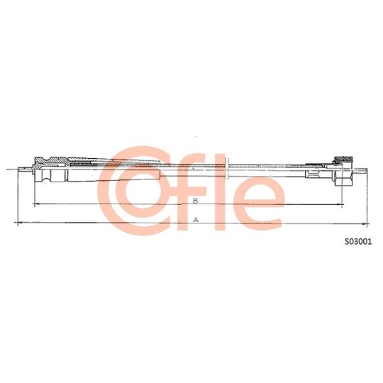 S03001 - Tacho Shaft 