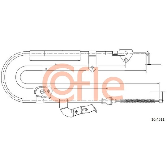 10.4511 - Cable, parking brake 