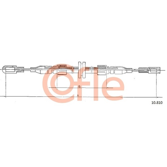 10.810 - Cable, parking brake 