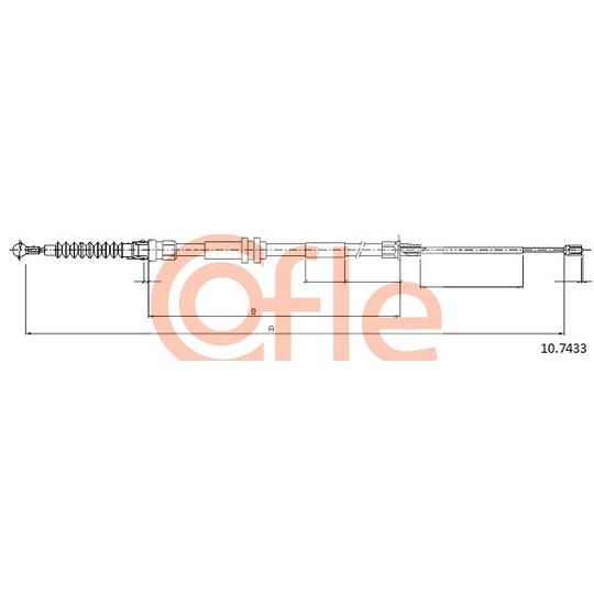 10.7433 - Cable, parking brake 