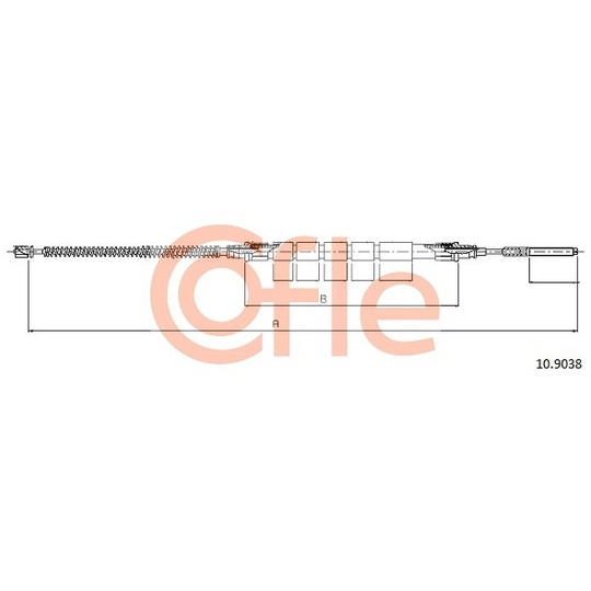10.9038 - Cable, parking brake 
