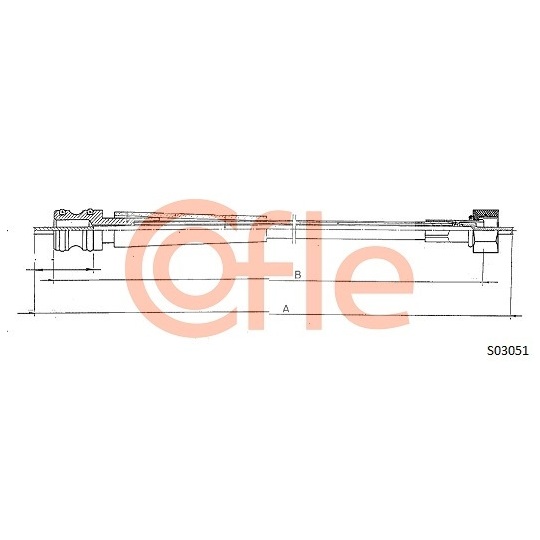 S03051 - Speedometer cable 