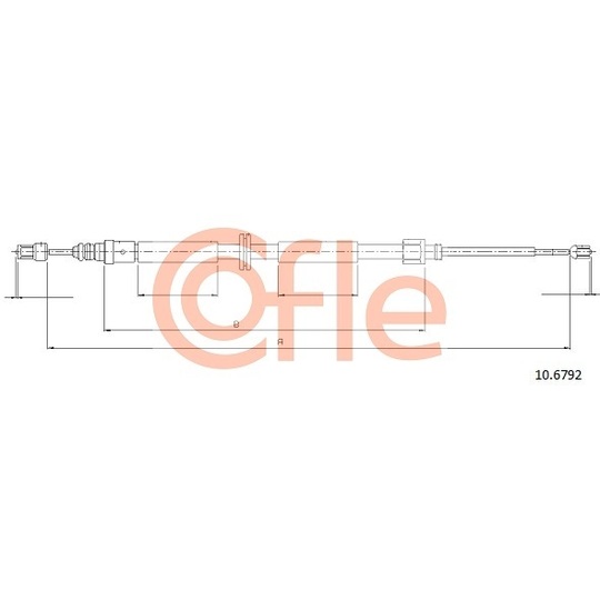 10.6792 - Cable, parking brake 