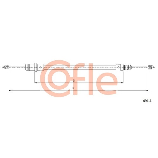 491.1 - Cable, parking brake 