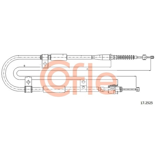17.2525 - Cable, parking brake 