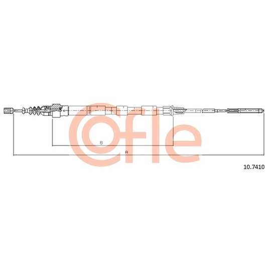 10.7410 - Cable, parking brake 