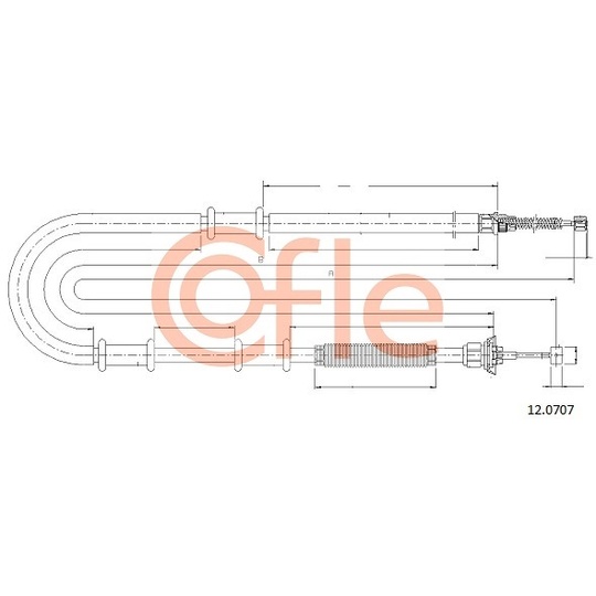 12.0707 - Cable, parking brake 