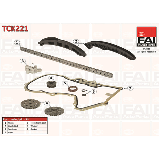 TCK221 - Timing Chain Kit 