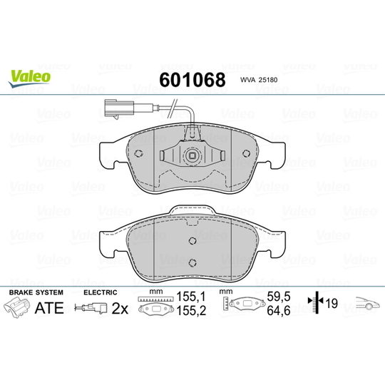 601068 - Brake Pad Set, disc brake 