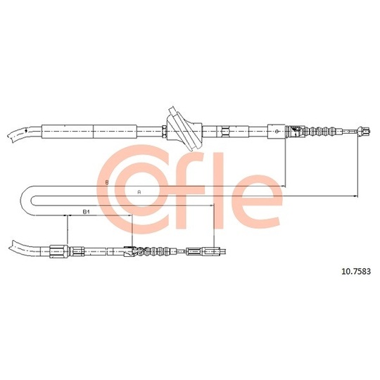 10.7583 - Cable, parking brake 