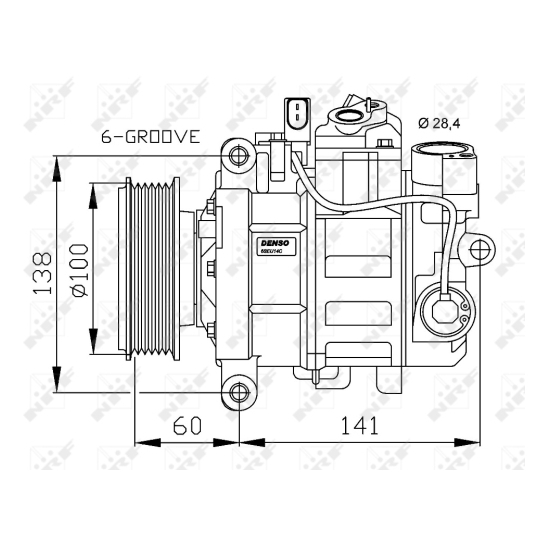 32263G - Kompressori, ilmastointilaite 