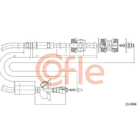 15.3686 - Clutch Cable 