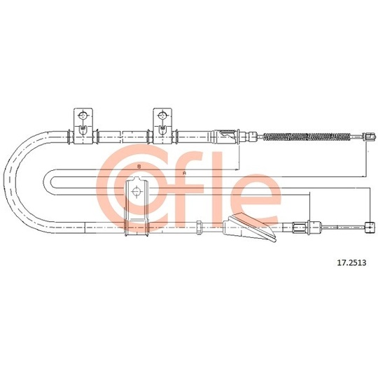 17.2513 - Cable, parking brake 