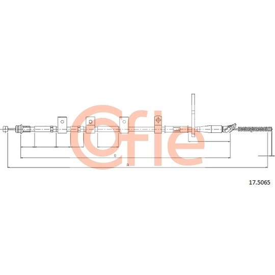 17.5065 - Cable, parking brake 