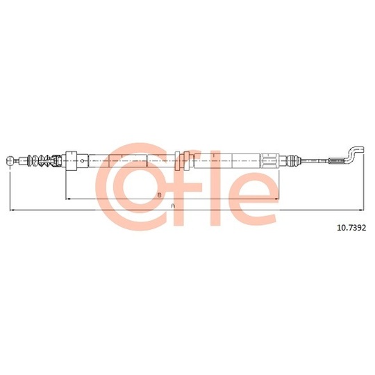 10.7392 - Cable, parking brake 