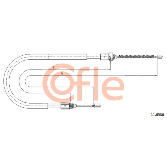 11.6586 - Cable, parking brake 