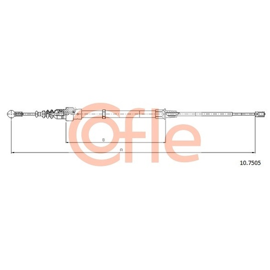 10.7505 - Cable, parking brake 