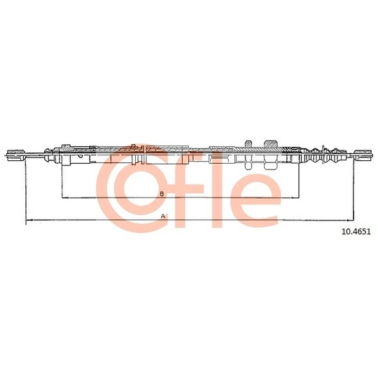 10.4651 - Cable, parking brake 