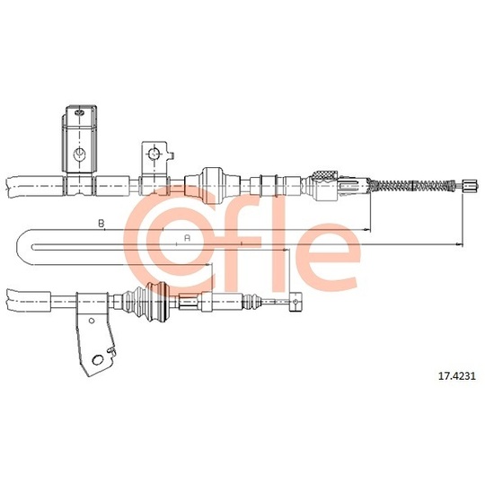 17.4231 - Cable, parking brake 