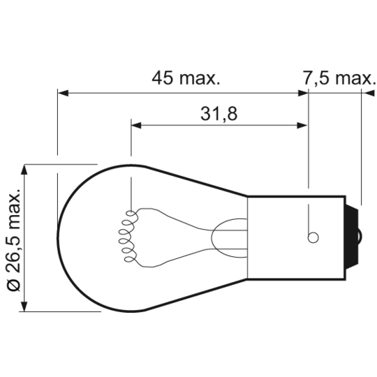 032201 - Bulb, auxiliary stop light 