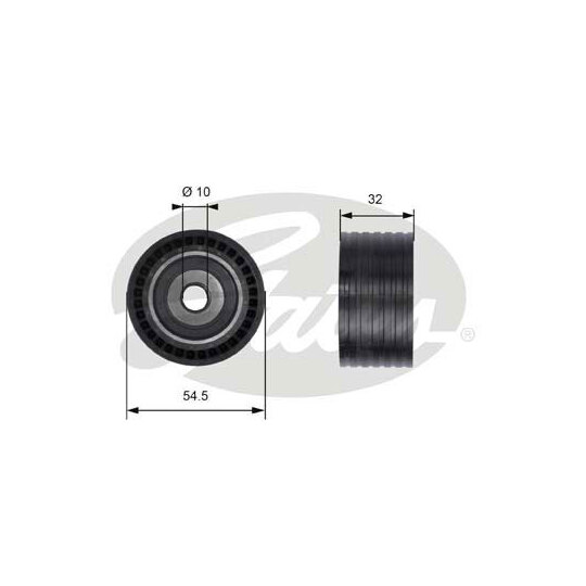 T41237 - Deflection/Guide Pulley, timing belt 