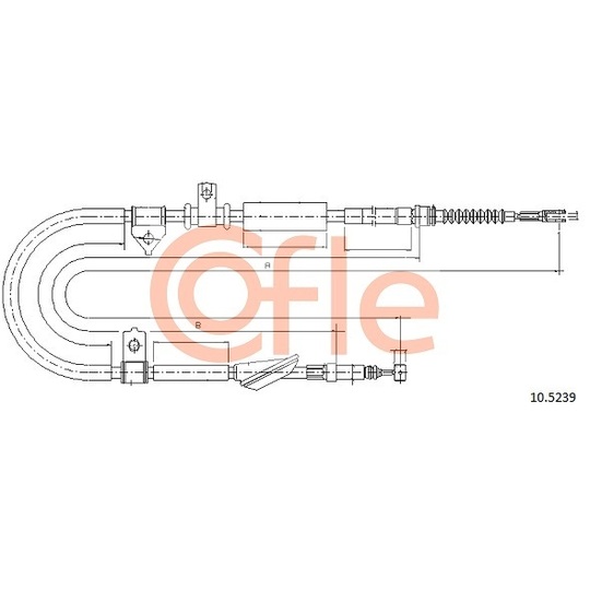 10.5239 - Cable, parking brake 
