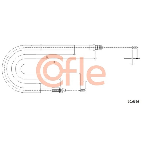 10.6696 - Cable, parking brake 