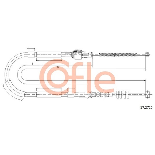 17.2726 - Cable, parking brake 