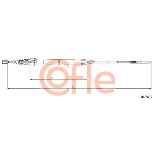 10.7492 - Cable, parking brake 