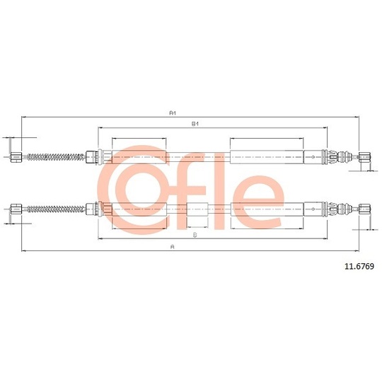 11.6769 - Cable, parking brake 