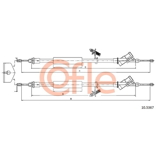 10.5367 - Cable, parking brake 