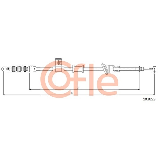 10.8223 - Cable, parking brake 