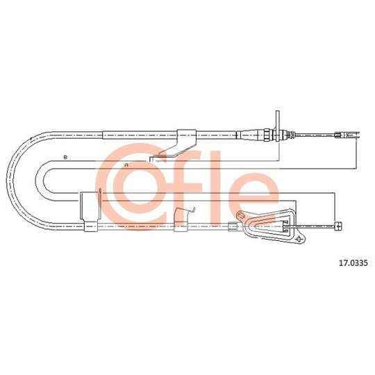 17.0335 - Cable, parking brake 