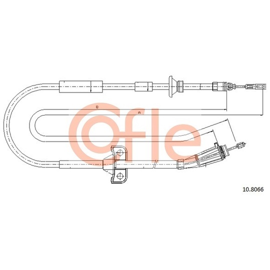 10.8066 - Cable, parking brake 
