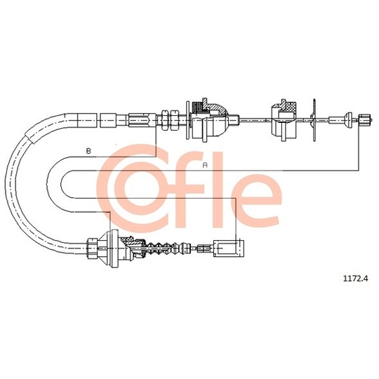 1172.4 - Clutch Cable 